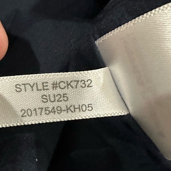 J. Crew Factory Linen-blend Button- Front Mini Dress Size 6 - Picture 6 of 8